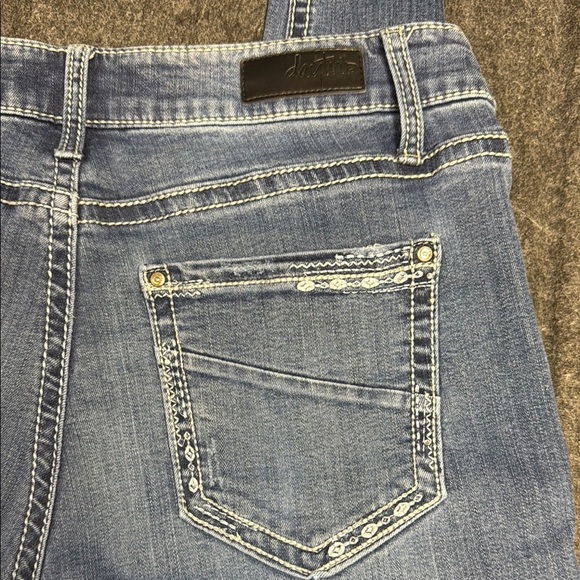 Daytrip Blue Skinny Jeans with Modern Raw Hem - Picture 5 of 6